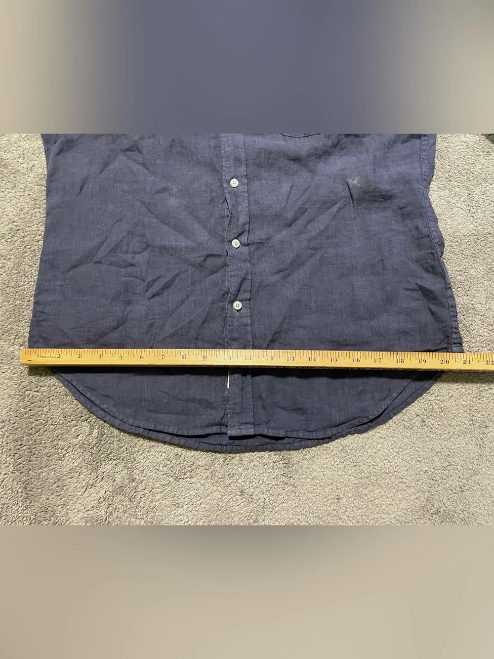 J Crew Irish Linen Button Down Shirt Men’s M Classic Fit Blue Preppy Lightweight